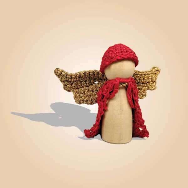 Winged Fairy Peg Doll - Image 4