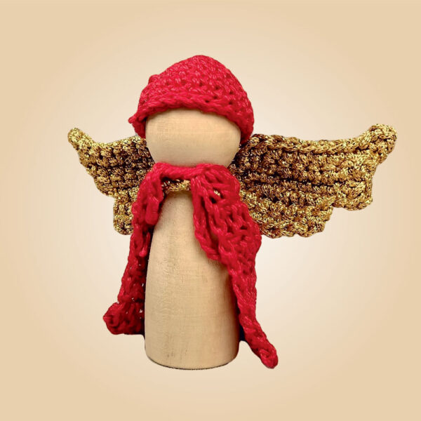 Winged Fairy Peg Doll